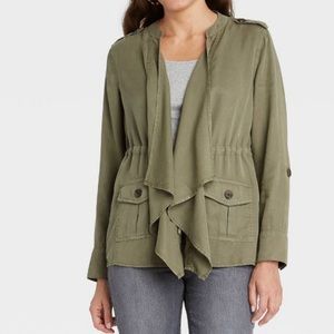 Women's Drapey Cargo Wrap Jacket NEW